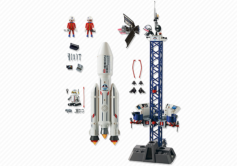 Игровой набор из серии «Космическая миссия» - Космическая ракета с базовой станцией  
